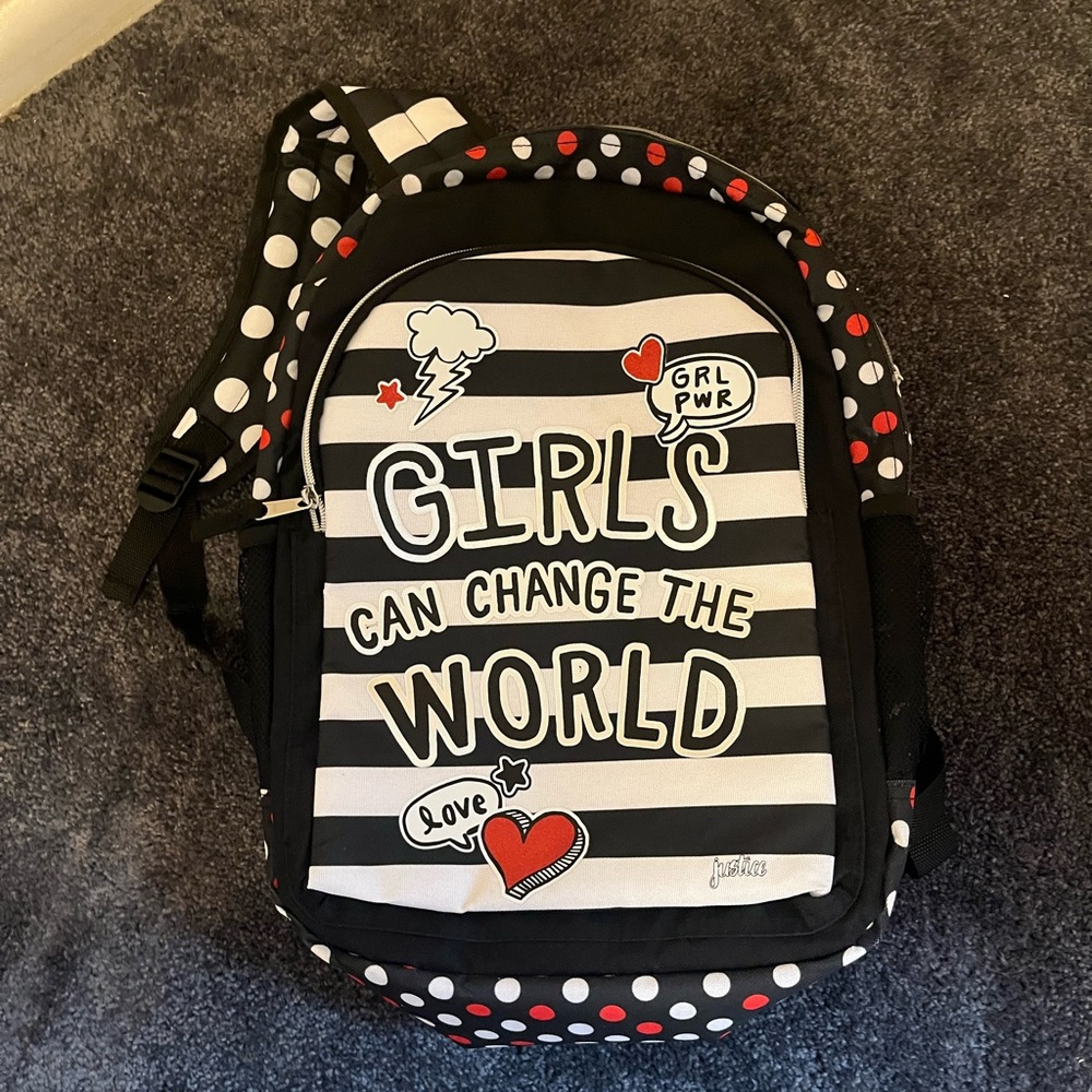 Justice pawsitivity dog backpack